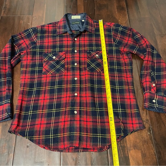 Vintage Four Winds Wool Button Up Jacket Men’s Size Large Red And Navy - Picture 5 of 6